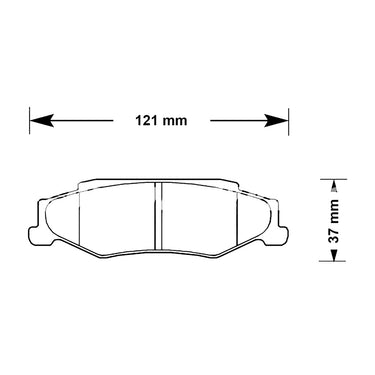 Carbotech CT732 Rear Brake Pads | C5 Corvette